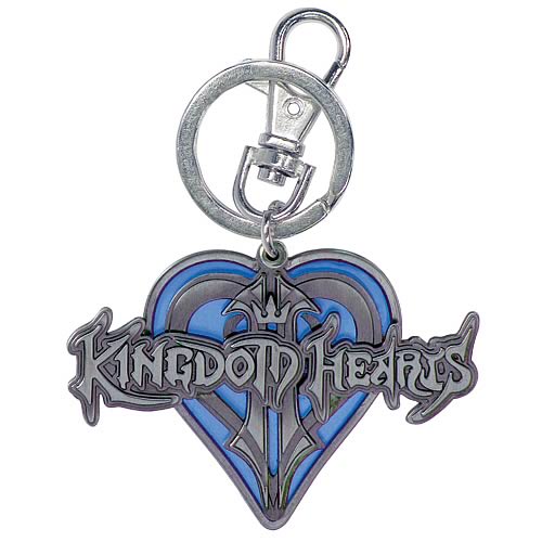 Kingdom Hearts Logo Pewter Key Chain